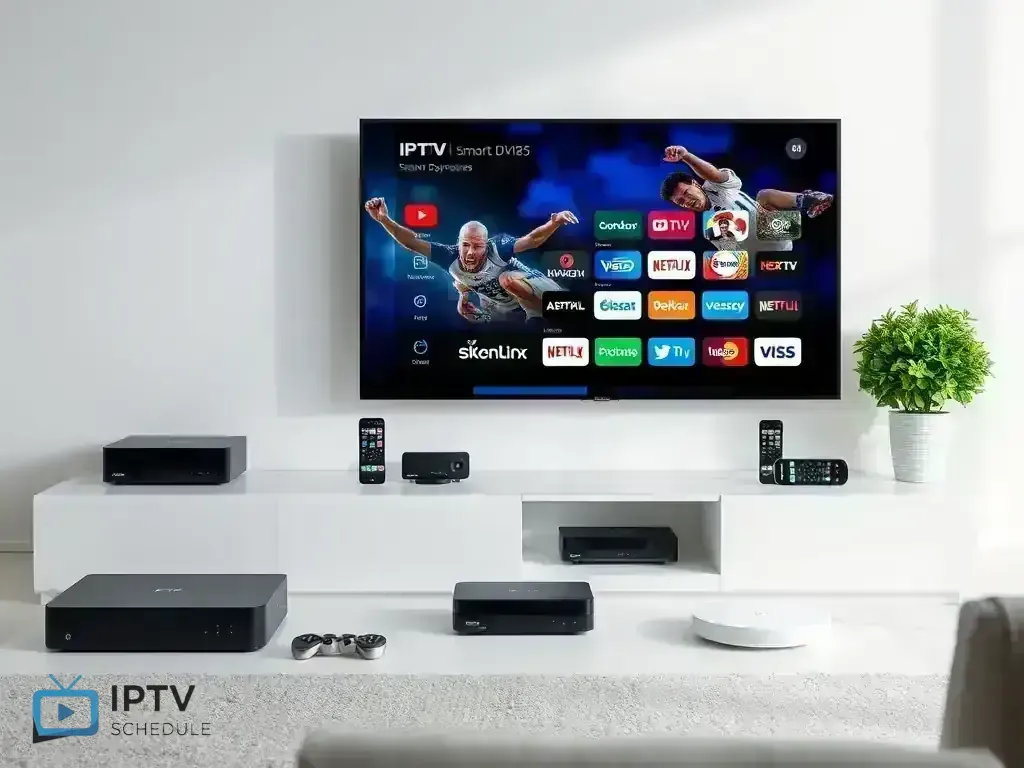 Showcase of all compatible devices for IPTV schedule